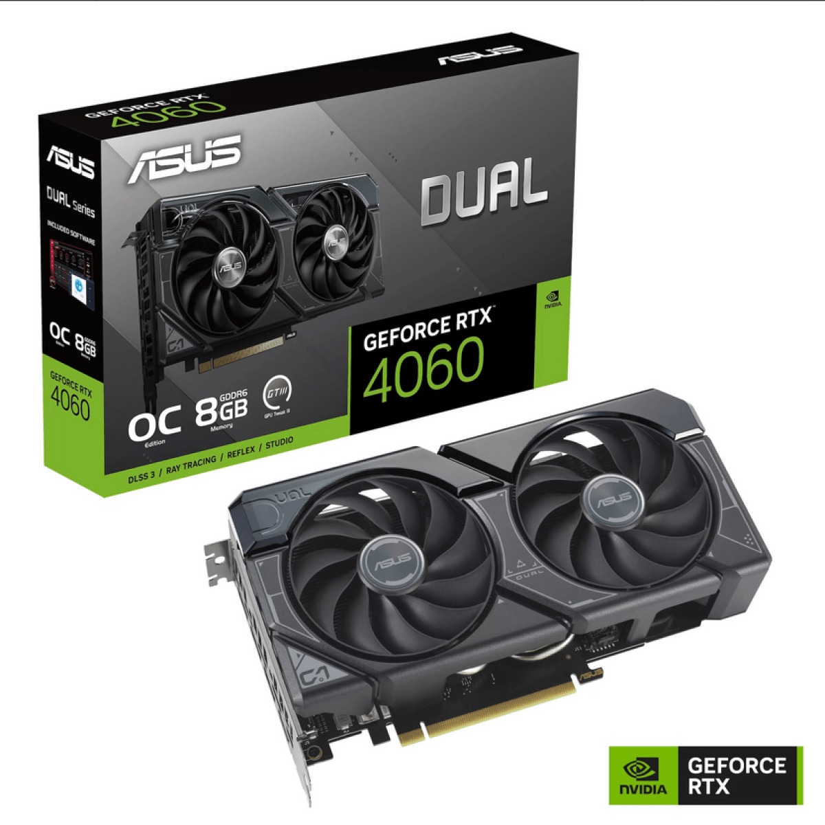 Placa Gráfica ASUS Dual GeForce RTX 4060 OC Edition 8GB GDDR6 - Switch  Technology